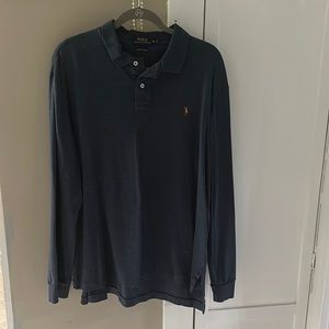 Men’s XL. Blue Long sleeve Polo